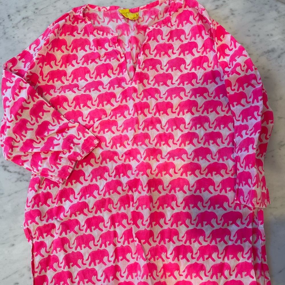 Roberta Roller Rabbit Neon Pink Girls Coverup